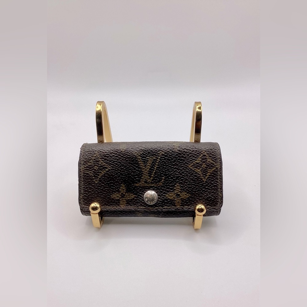 Authentic Louis Vuitton Brown Monogram Key Holder